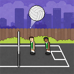 Reach 5 points to win the Volley Random matches